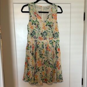 Ted baker London floral dress multicolor cream